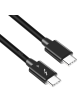 For PC Intel Certified Thunderbolt 4 Cable 3ft 40Gbps Data Transfer 100W Charging Gen 2 USB 4 Type C Cable